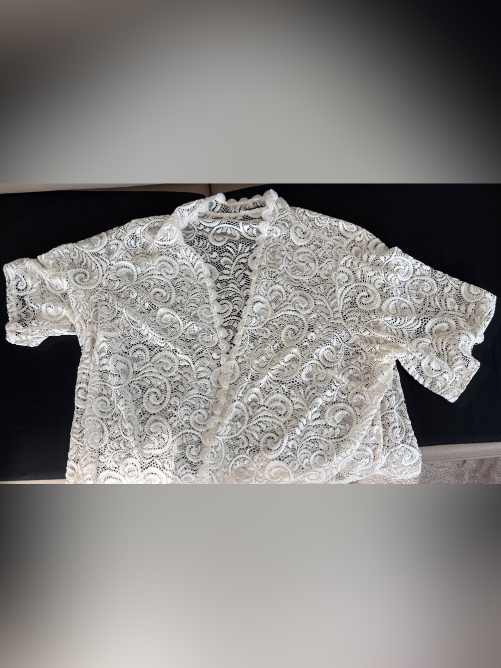 XXL Lace Bolero Short-Sleeve